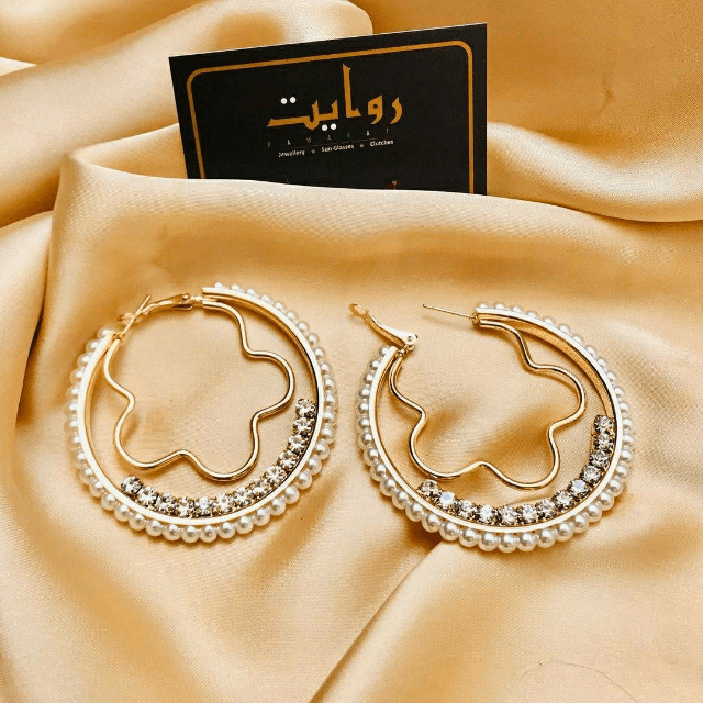 Pearl Hoop earrings